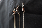 Set of 3 spiky errings