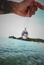 Mother-of-Pearl Pendant Funky Heart