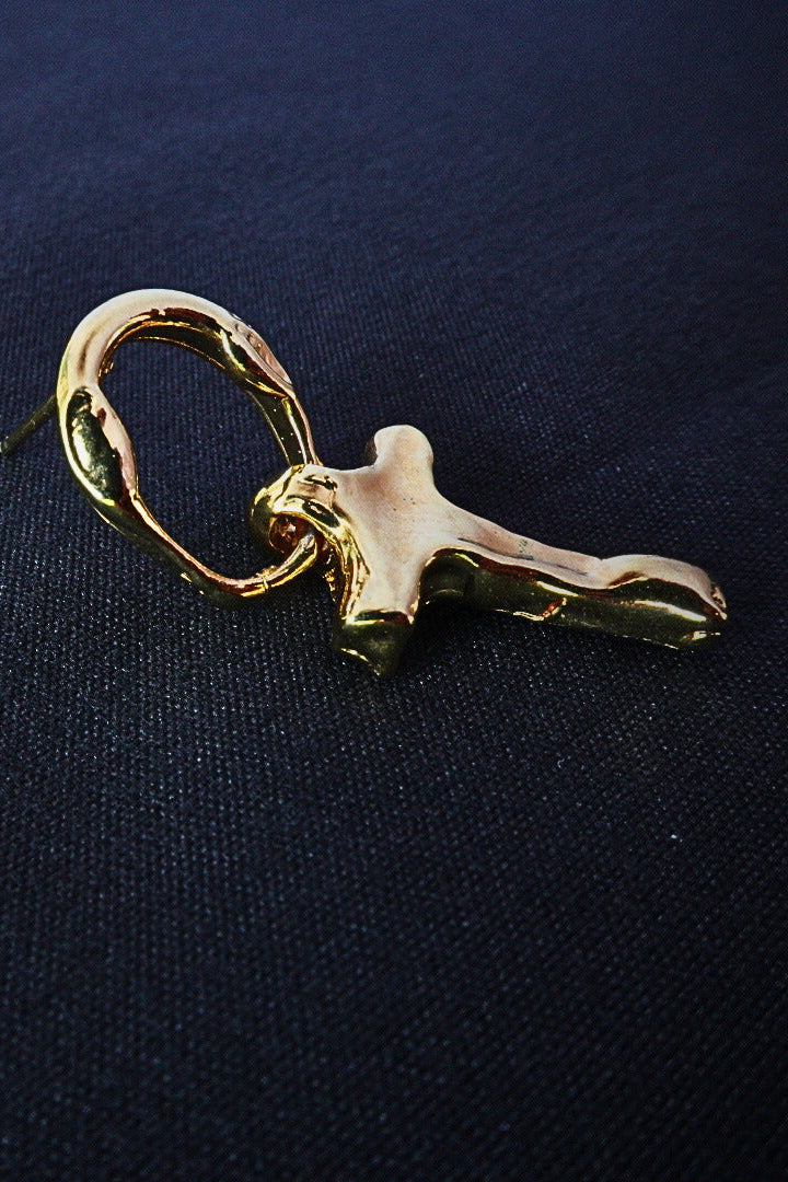 Small Cross Earrings Secondary image
