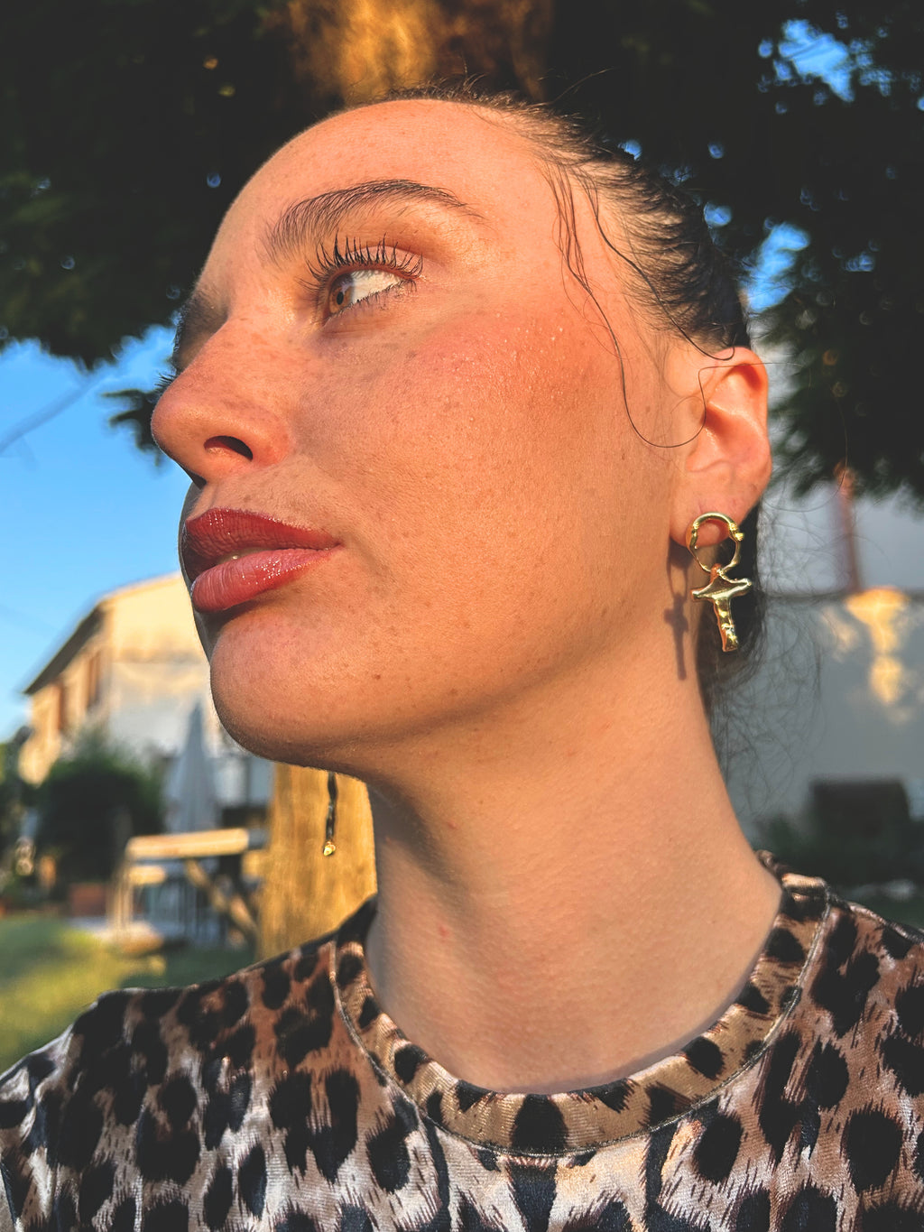 Small Cross Earrings