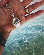 Mother-of-Pearl Pendant Funky Heart