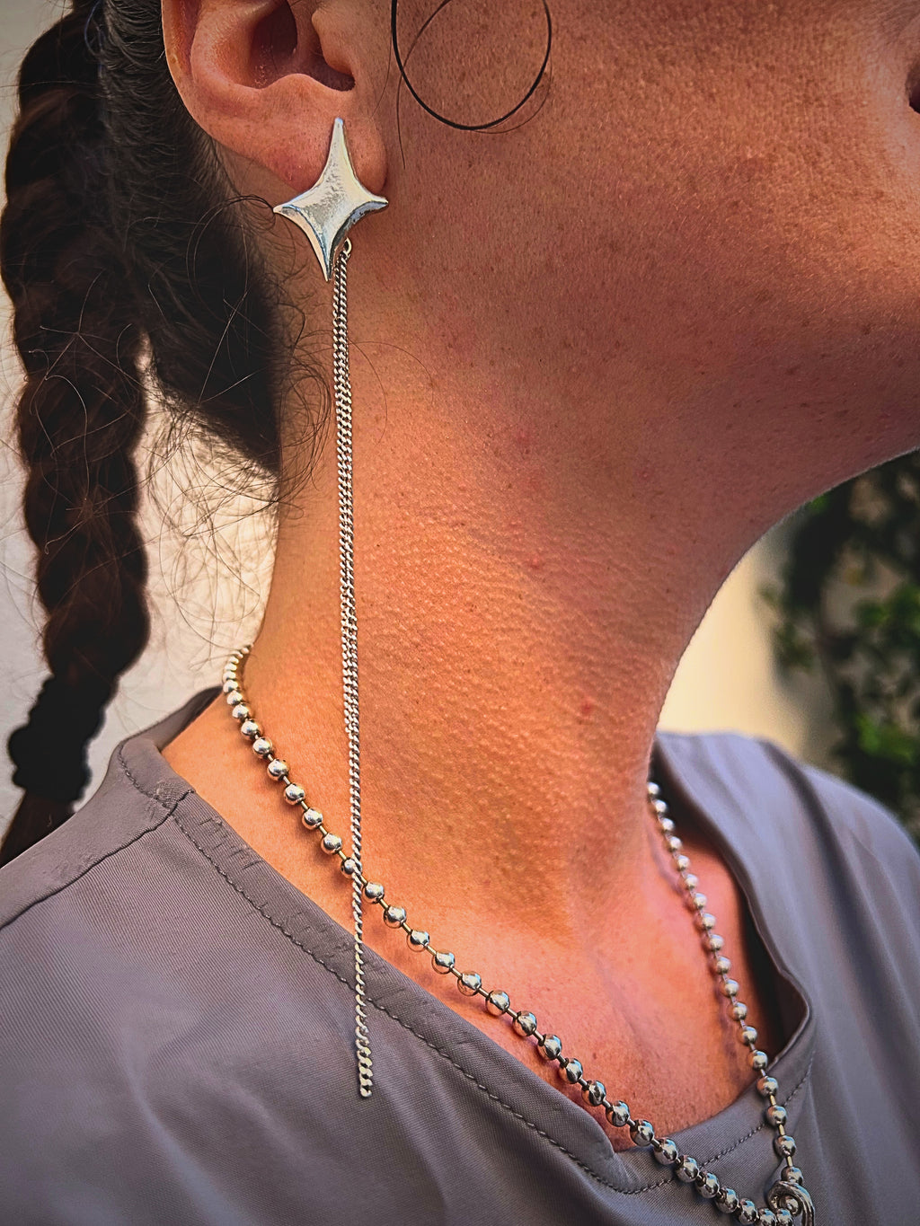 Shooting star earrings