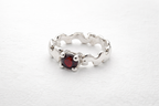 Agata Ring (ruby stone)