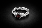 Agata Ring (ruby stone)