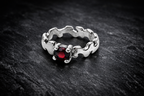 Agata Ring (ruby stone)